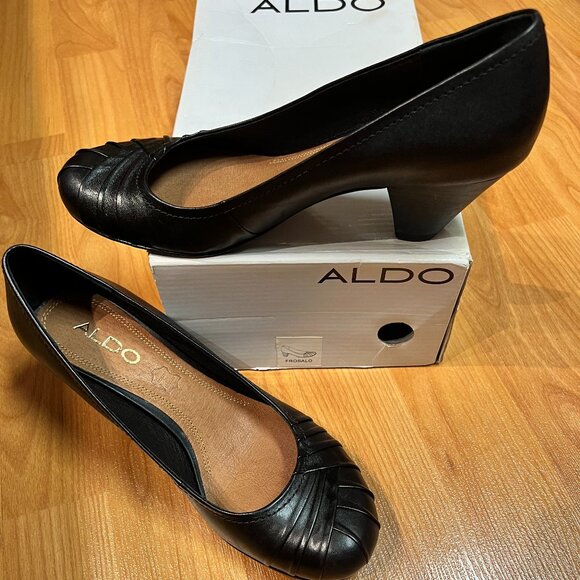 New in Box - Aldo Frosalo Pumps in Black (US 7) - Mid Heel 2.5" - Picture 1 of 6